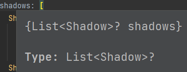 TextStyle Widget shadows