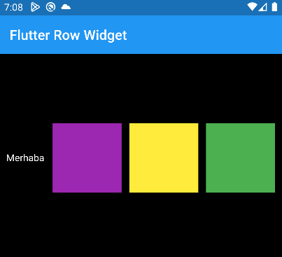 Row Widget TextDirection.ltr